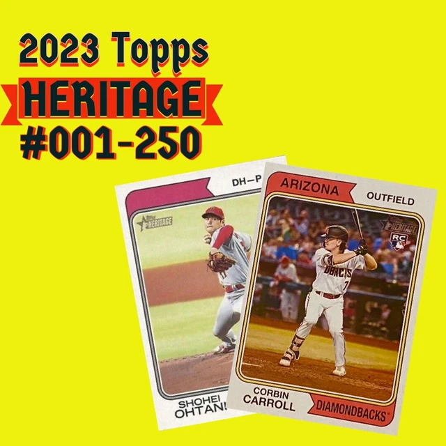 2023 TOPPS HERITAGE 001250 Base & Insert **You Pick & Complete Your