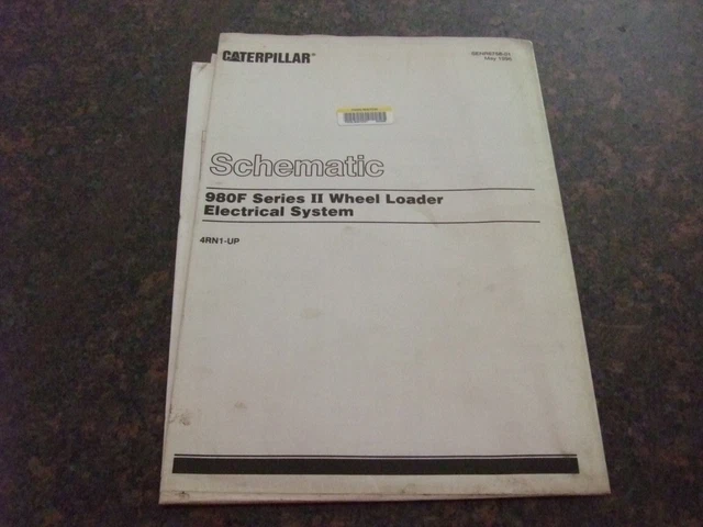 Cat Caterpillar 980f Loader Electrical Wiring Diagram Schematic Manual 