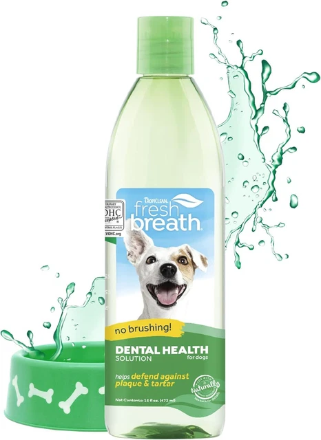 TropiClean Fresh Breath Dog Teeth Cleaning – Dog Dental Care for Bad Breath -,,,