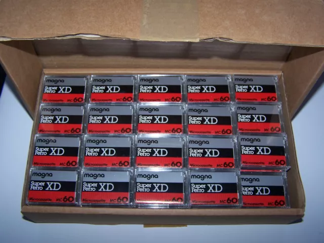 5 x Magna Diktierkassette Micro Kassette 2 x 30 Minuten für Dictaphone