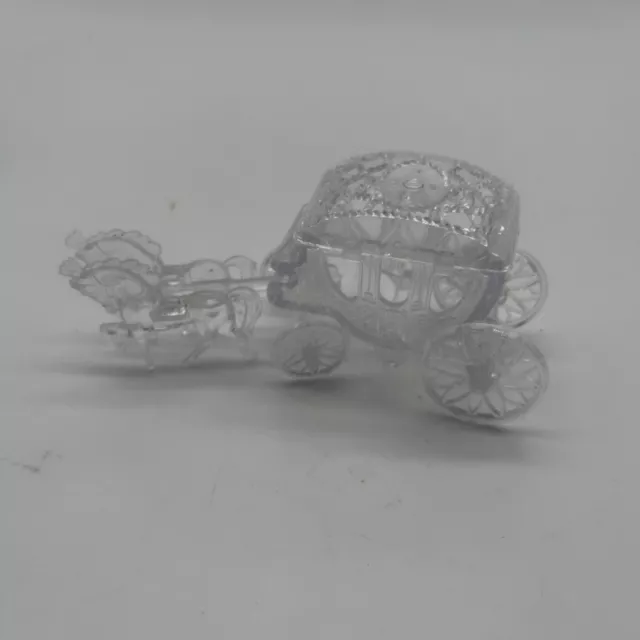 Carriage Royal Vintage Cenicienta Caballo y Carro Entrenador Pastel Transparente Nuevo