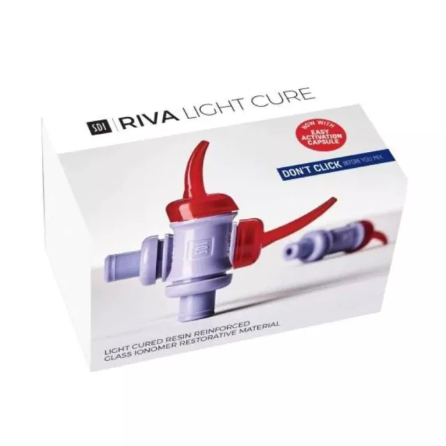 SDI Dental RIVA Light Cured Resin Reinforced GIC Restorative 50 Capsules Pack