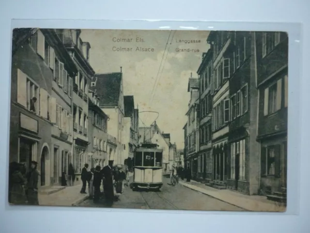 Carte Postale /   Colmar      Grand Rue     ........  Tramway