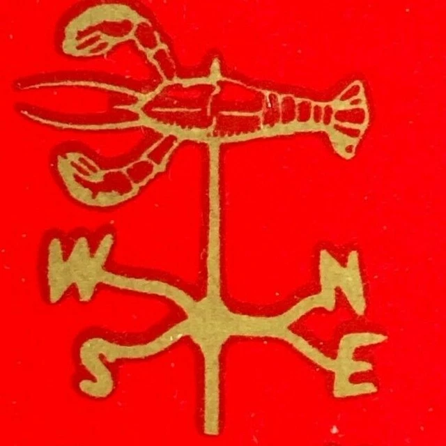 VINTAGE 1970'S FULL Matchbook Weathervane Seafoods Sanford, ME Dover