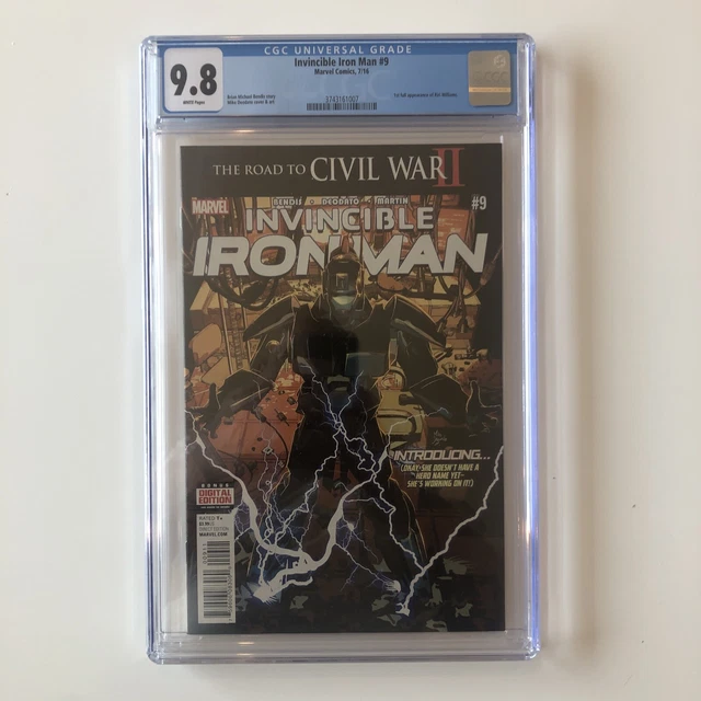 Invincible Iron Man #9 CGC 9.8 1st full appearance RiRi Williams IRONHEART