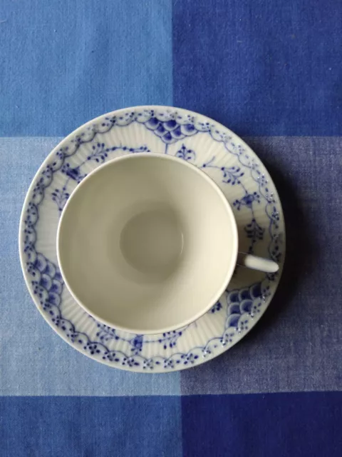 royal kopenhagen musselmalet, Kaffeetasse, Halbspitze #756, 7,5 cm, 6,5 cm hoch 2