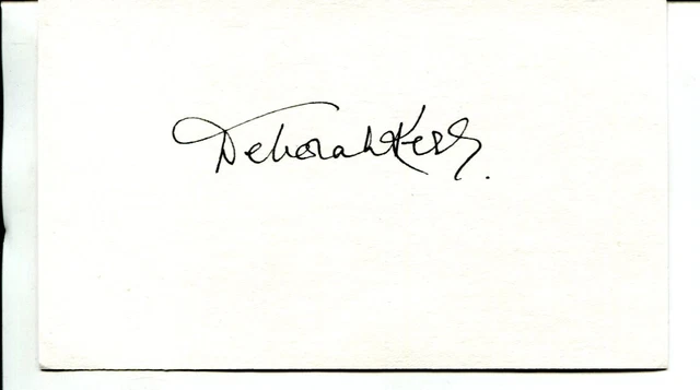 DEBORAH KERR signed AUTOGRAPH 3844
