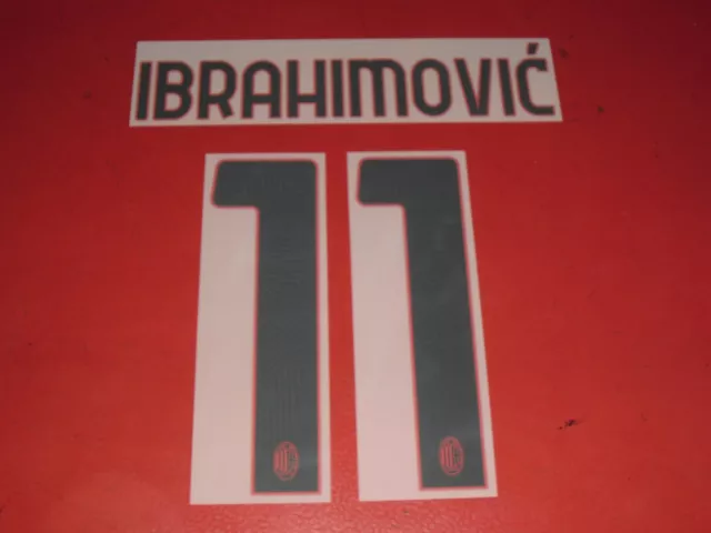 Nameset Flocage Officiel Ibrahimovic Milan Ac Away 2021/2022