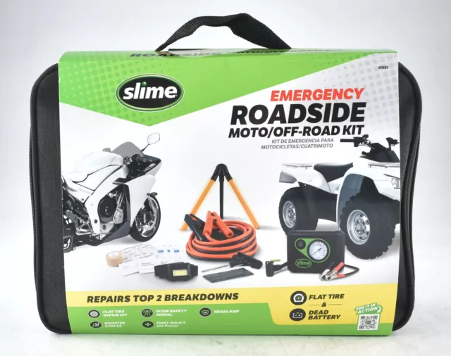 *Slime Emergency Roadside Kit with Tire Inflator, Jumper Cables and Tire Sealant