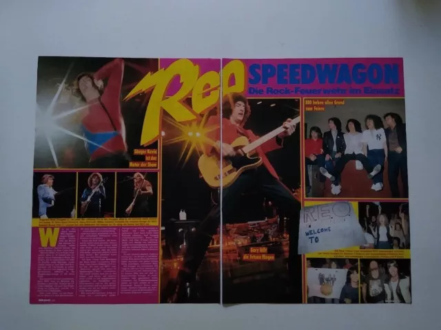 REO Speedwagon Kevin Cronin Neal Gary Bruce Alan clippings Germany 1980s