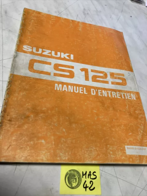 Suzuki scooter CS125 D 1983 125 CS manuel revue technique moto atelier roadie