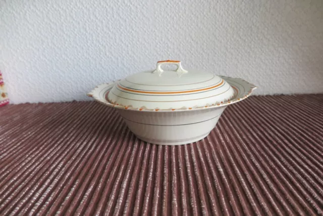 Beautiful Myott, Son & Co - Art Deco Hand Painted Lidded Tureen