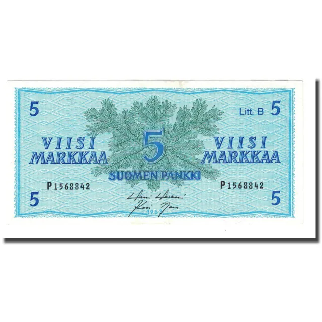 [#170409] Banknote, Finland, 5 Markkaa, 1963, KM:106Aa, UNC(65-70)