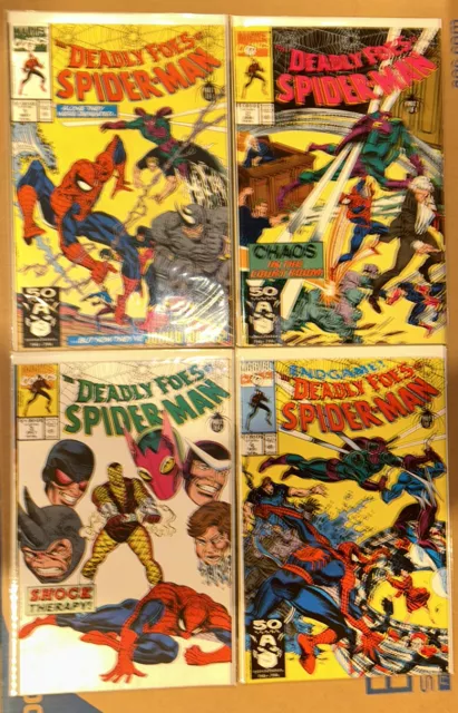 The Deadly Foes of Spider-Man (#1-4) Marvel Complete Set (1991)