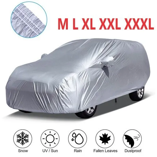 Heavy Duty Waterproof Car Cover,Rain Snow UV Full Protection Universal Car SUV