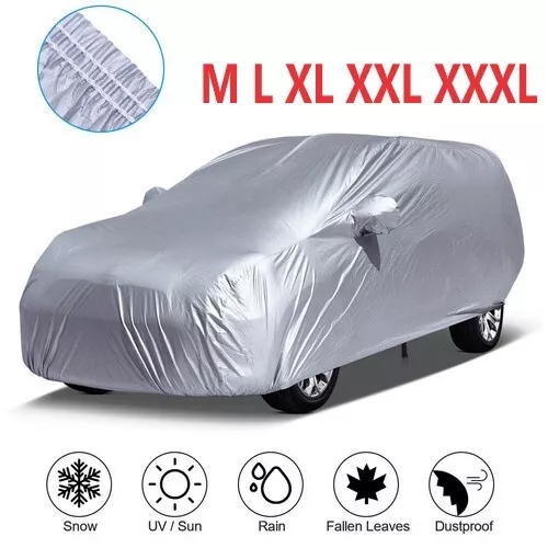 Universal Full Car Cover for Sedan Waterproof Dustproof Breathable UV S~XX Large