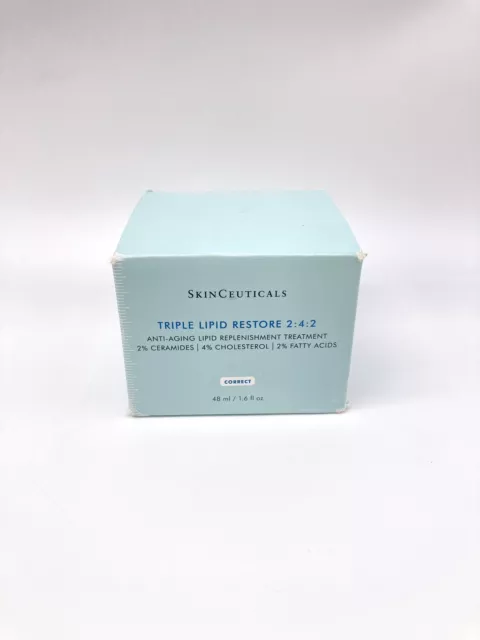 New S-kin-Ceuticals Triple Lipid Restore 1.6 oz Face Cream