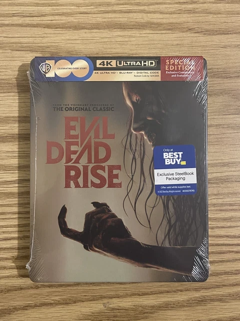 Evil Dead Rise 4K Uhd + Blu-Ray + Digital Best Buy Exclusive Steelbook Mint