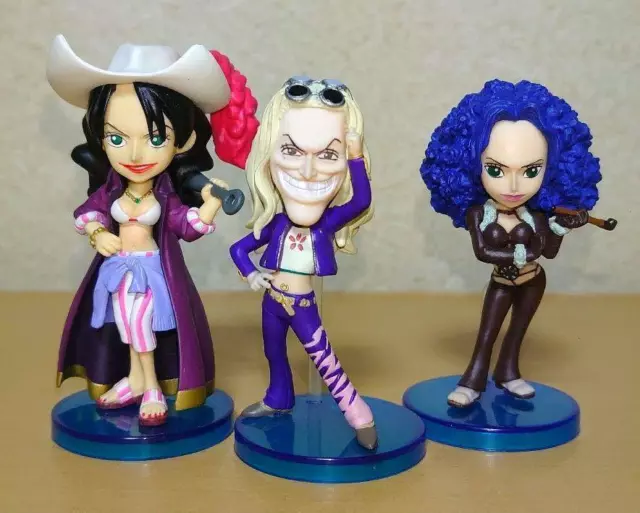 ONE PIECE LOTTO di figure WCF world figure da collezione Miss Doublefinger... EUR 93,29