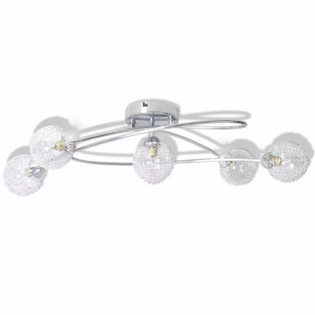 vidaXL Lampe de Plafond avec Grillage Métallique pour 5 Ampoules G9 Plafonnier 2