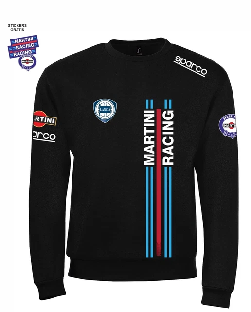 Felpa girocollo new MARTINI Racing Cult Team Rally corse auto + stickers omaggio