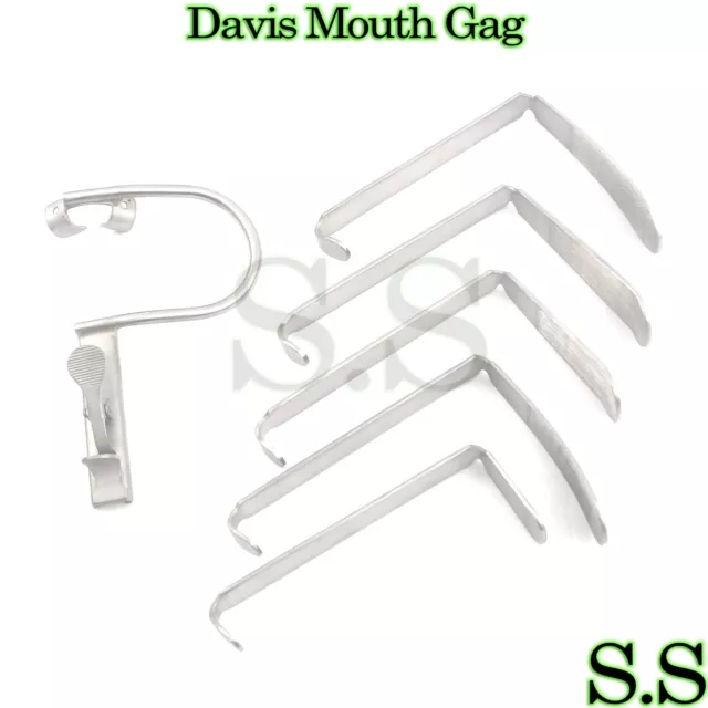 Davis Mouth Gag Without Pipe Surgical Dental Anesthesia Instruments