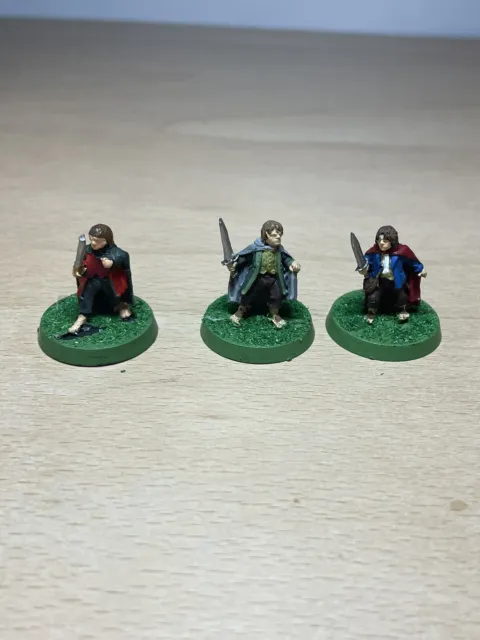 Frodo Merry and Pippin Metal Lord Of The Rings LOTR Warhammer Games Workshop