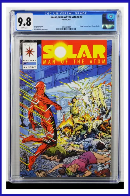 Solar Man Of The Atom #9 CGC Graded 9.8 Valiant May 1992 Comic Book
