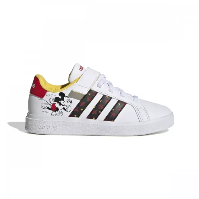ADIDAS Infants Grand Court Mickey Mouse Trainers (White)