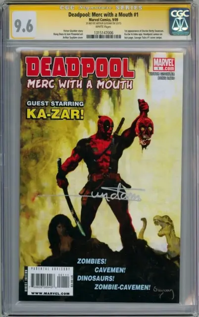 Deadpool Merc With A Mouth #1 Cgc 9.6 Signature Series Signed Suydam Marvel