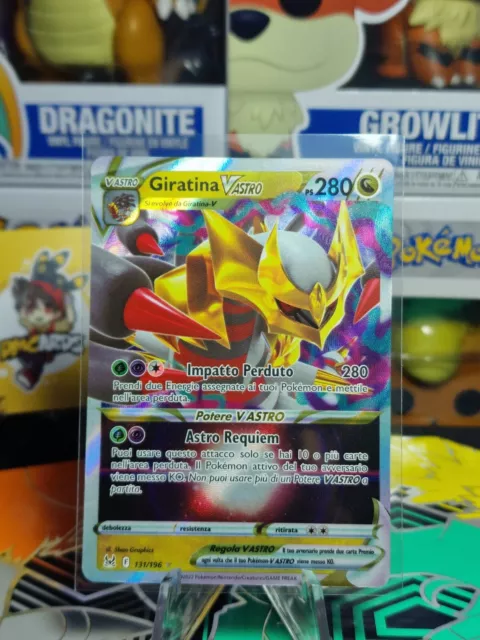 CARTA POKEMON GIRATINA V ASTRO 131/196 ORIGINE PERDUTA in Italiano