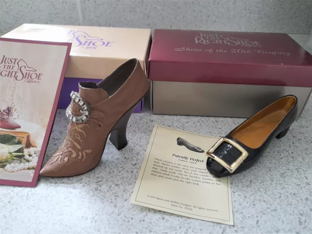 Just the right shoe collection x 2 in original boxes -  item no 25046 / 25014