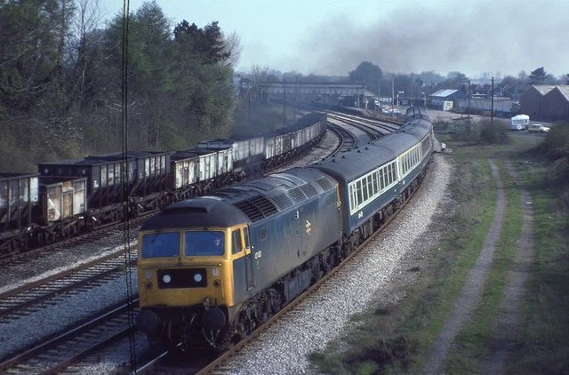 ORIGINAL SLIDE BR Class 47 Diesel 47463 Princes Risborough May79 07.13 ...