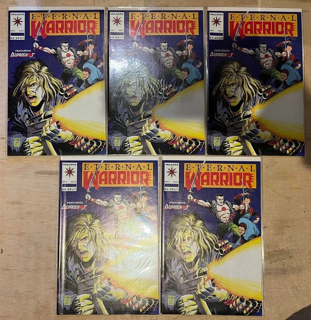 ETERNAL WARRIOR #5 x5 COPIES / 1ST BLOODSHOT COVER APP / 1ST PRINT NM VALIANT