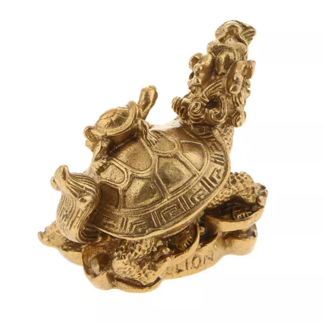 Collectible Dragon Turtle Tortoise Statue Coin Money Wealth Luck Figurine