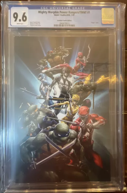 Mighty Morphin Power Rangers/TMNT #1: CGC 9.6 Crain Virgin-Scorpion Comics Excl