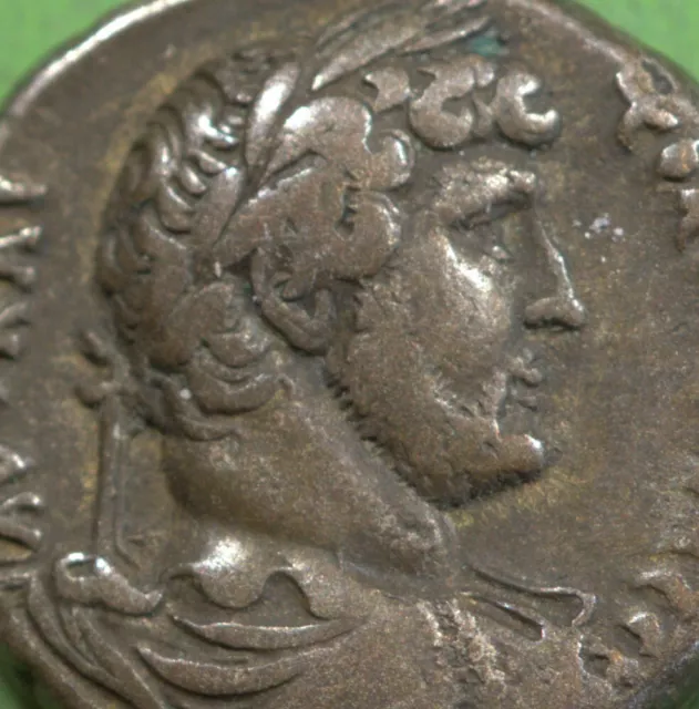 Roman Provincial ar23 Billon Tetradrachm Coin Hadrian SERAPIS SEATED  Egypt