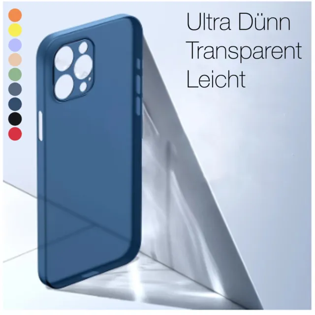 Ultra Dünn Hülle iPhone 11 12 / Pro / Max SE 7 8  Handy  Schutz Case Slim Cover