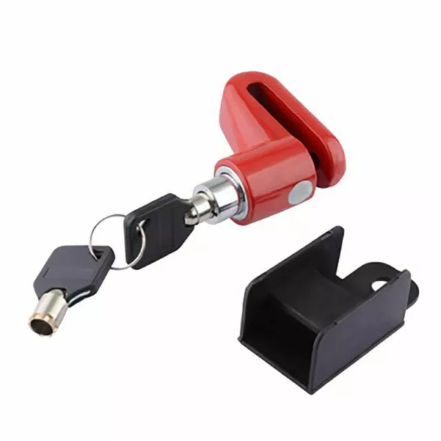 Scooter Bike Bicycle Motorcycle Safety Anti-theft Disk Disc Brake Rotor Lock red