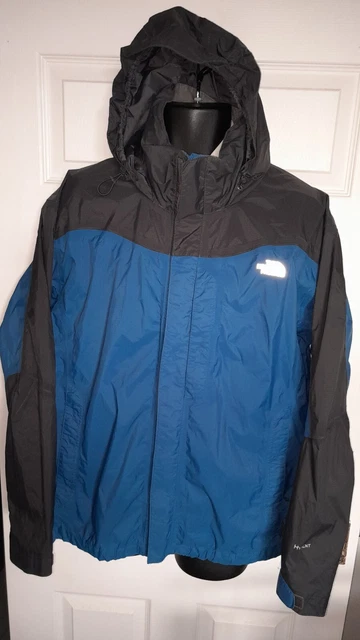 Giacca Impermeabile Blu Con Cappuccio The North Face Hyvent.large.eccellente.rp £90