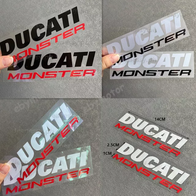 Motorcycle Fuel Tank Emblem Decals for Ducati MONSTER Bike Racing Badge Stickers