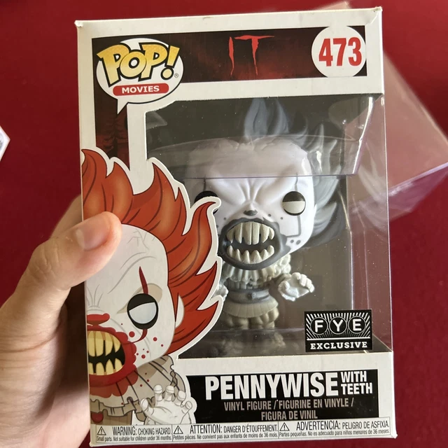 Funko Pop! Movies It #473 Pennywise With Teeth Black & White FYE Exclusive