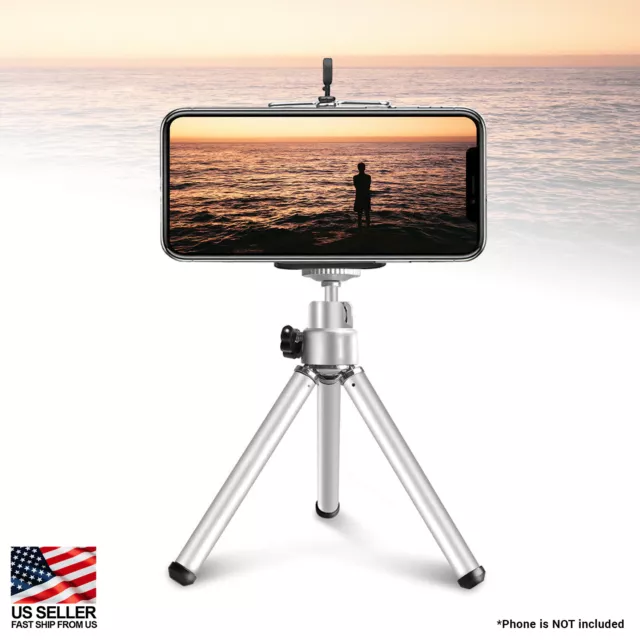 Photo Mini Tripod Stand Mount Tabletop Adjustable Holder for Camera Smartphone