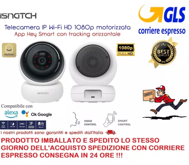 HeyCam Telecamera IP WiFi hd 1080p motorizzata - Allarme movimento su Smartphone