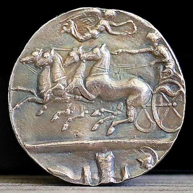405-370 BC LARGE Ancient Greek Coin Sicily Syracuse Gallatin Dekadrachm