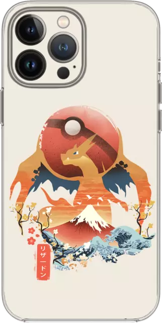 Charizard Fire Type Boss Manga Anime Case Cover Silicone / Shockproof / MagSafe