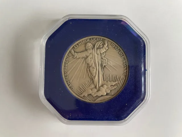1947 Jahreskalender Kalender Medaille Münze Österreich Versilbert Jahres Regent