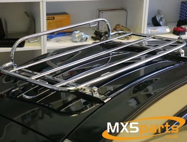 Mx5 Boot Rack MX5 LUGGAGE RACK Boot Trunk Lid Carrier Stainless Steel Mazda MX-5 Mk2 ...