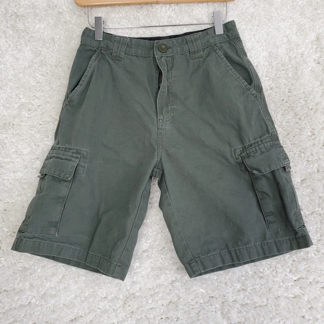 Boy Scouts of America Shorts Youth 16 Cargo Canvas Green Pockets Outdoor Boys