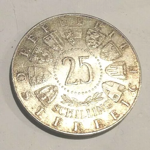Austria 25 Schilling Mariazell 1157-1957 Silver Coin Republik Österreich